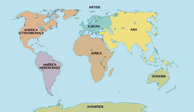 cartina della terra