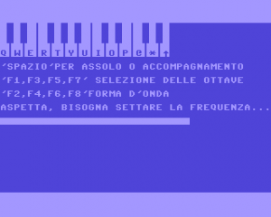 Pianoforte keyboard c64 musical