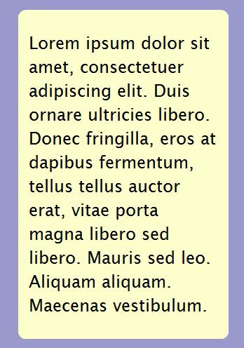 CSS Rounded corners