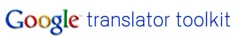Google translator toolkit