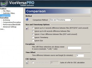ViveVersa - schermata di configurazione 2